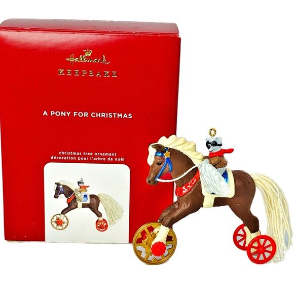 Hallmark Keepsake A Pony for Christmas Ornament Horse 2020 - Box Included - Picture 1 of 11